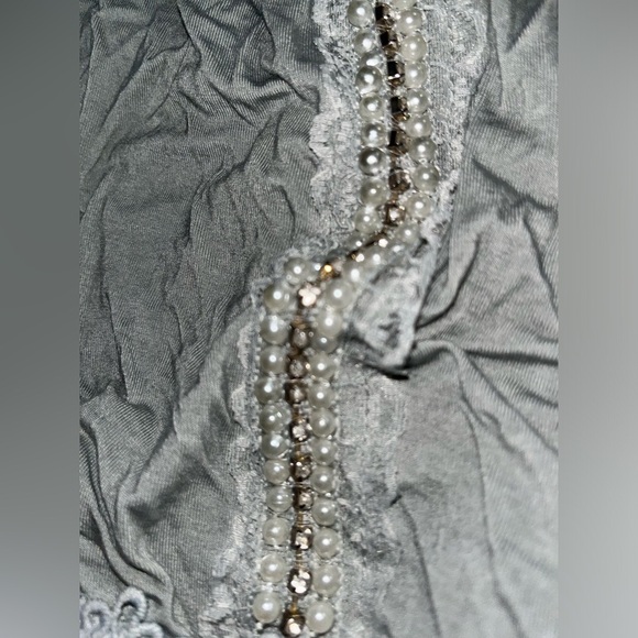 NWT Anthropologie Brand POL Boho Camisole with Sparkle and Tulle Embellishments - Picture 6 of 6